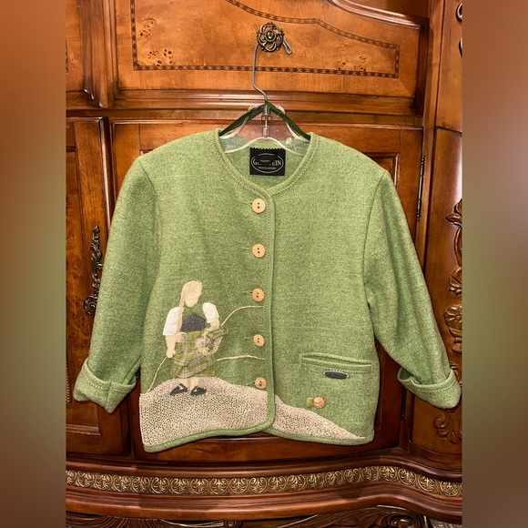 Giesswein - Wool Jacket - Collectible - Vintage - Toddler Size 6 - Green - Picture 1 of 6